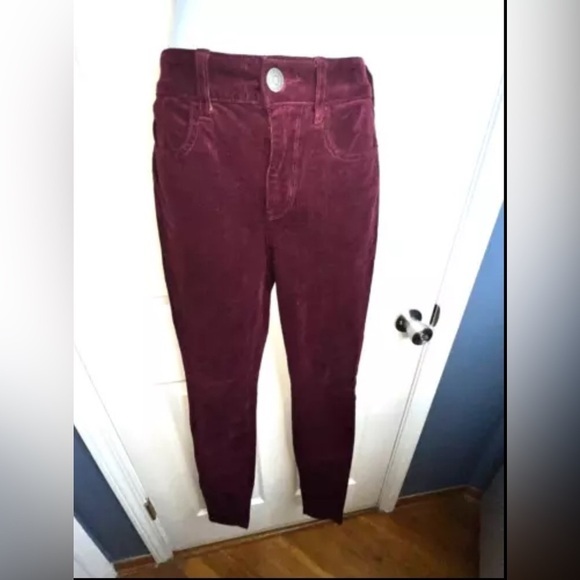 American Eagle AE 2 X-Long Super Stretch Corduroy Hi Rise Jegging Pant XS X Long - Picture 1 of 16